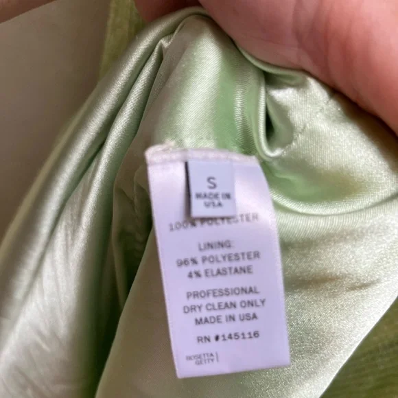 Rosetta GettyGreen Sequin Slip Gown size small
